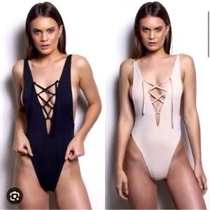 MYRA SWIM Hendrix one piece in Black size small NWOT black only